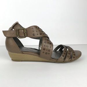 Zodiac Grey Studded Gladiator Sandal
